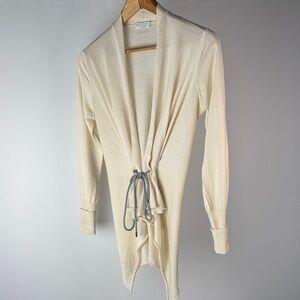 Brunello Cucinelli Cream Cashmere Cardigan